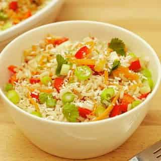 Tropical Coconut Rice Salad Recipe