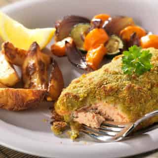 Pesto & Parmesan Salmon Delight
