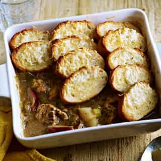 Delicious Pork & Garlic Bread Bake Recipe