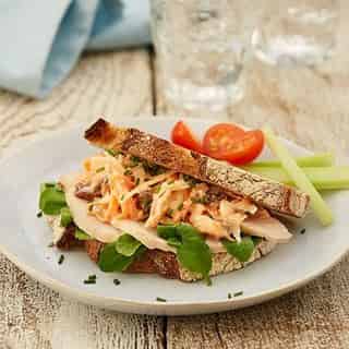 Delicious Turkey Sarnie with Coleslaw