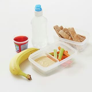 Delicious Creamy Hummus with Pitta & Veggies