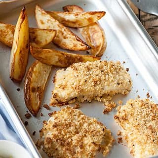 Healthy Homemade Fish & Chips Delight