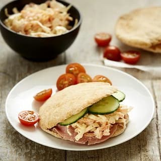 Delicious Ham & Coleslaw Pittas Recipe