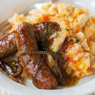 Savor Classic Sausage & Mash with a Healthy Twist