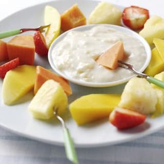 Tropical Fruits & Banana Dip Delight