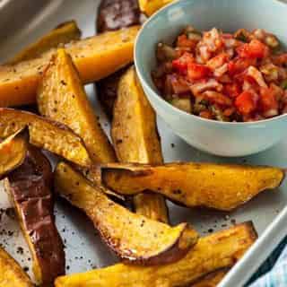Sweet Potato Chips & Simple Salsa Delight