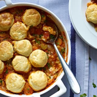 Delightful Veg & Lentil Cobbler Recipe 🌿✨